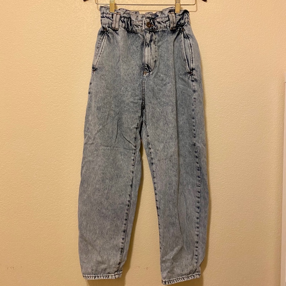 zara paper bag jeans